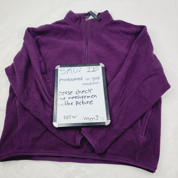 Lululemon Men's Dramatic Magenta Oversized-Fit Fleece Half Zip Pullover Size L - Picture 8 of 8